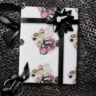 Papier Cadeau Vous Rock Mon Monde Sublimation de motocyclette