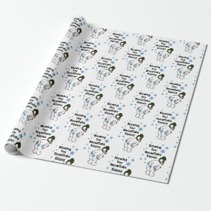 Papier Cadeau Vous soufflant papier d'emballage de baisers de