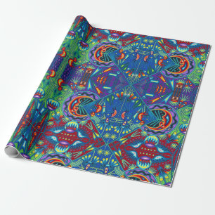 Papier Cadeau Voyage tribal maya mexicain de Boho d'art d'Oaxaca