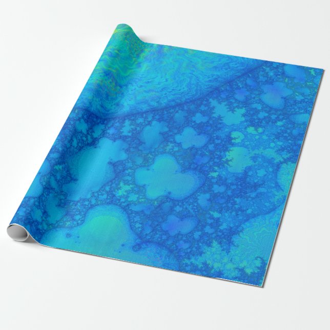 Papier Cadeau VRAC 3D DE CADEAU Fractal Europa JellyFish (Déroulé)