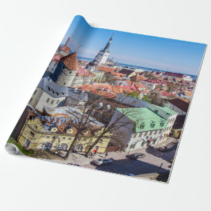 Papier Cadeau Vue aérienne du centre de Tallinn