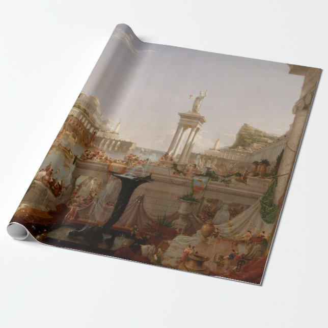 Papier Cadeau Vue sur l'Empire romain (Consommation de l'Empire) (Déroulé)