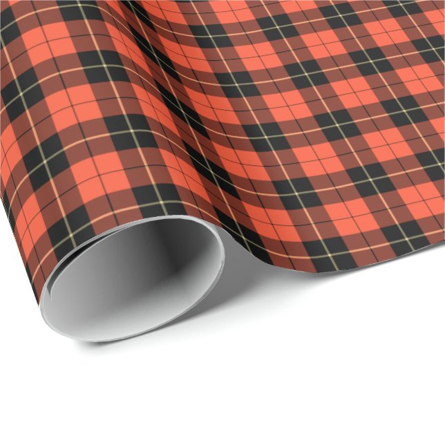 Papier Cadeau Wallace Clan Tartan antique (Coin rond)