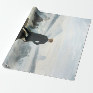 Papier Cadeau Wanderer au-dessus de la mer de brouillard, Friedr