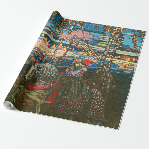 Papier Cadeau Wassily Kandinsky Le Couple à Cheval Art Russe