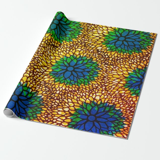 Papier cadeau Wax Africain (Déroulé)