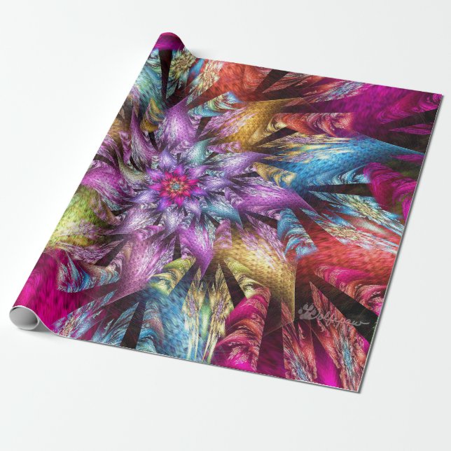 Papier Cadeau Wedge Julia Spiral (Déroulé)