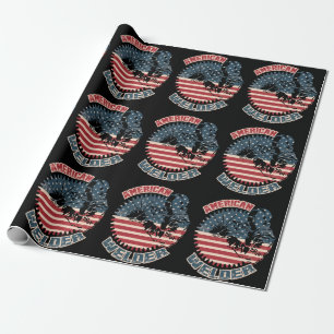 Papier Cadeau Welder American Flag USA Patriotic Welder Cadeau