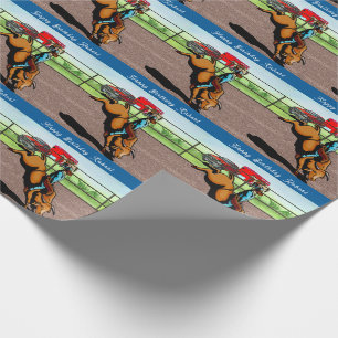 Papier Cadeau Western Rodeo Cowboy Bull Riding Personnalisé