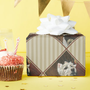 Papier Cadeau Westie sur canapé