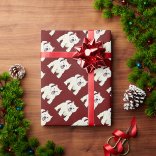 Papier Cadeau Westie West Highland White Terrier