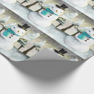 Papier Cadeau Whimsman en hiver Motif de Noël