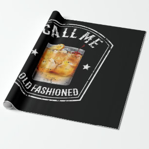 Papier Cadeau Whiskey Calls Me Old Fashioned