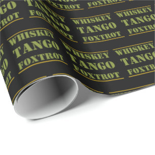 Papier Cadeau Whiskey Tango Foxtrot WTF