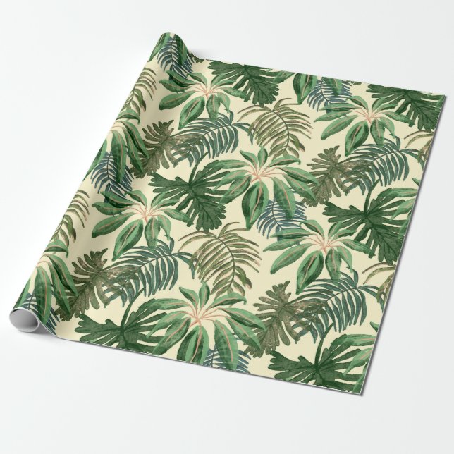 Papier Cadeau Whispers floraux : ZazzleWrapMagic Wraps exclusifs (Déroulé)