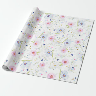 Papier Cadeau Whispers floraux : ZazzleWrapMagic Wraps exclusifs