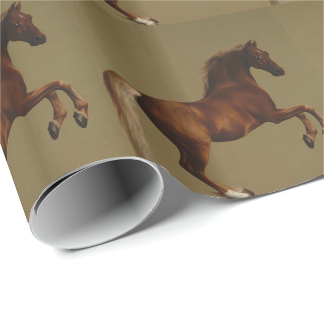 Papier Cadeau Whistlejacket George Stubbs (Coin rond)