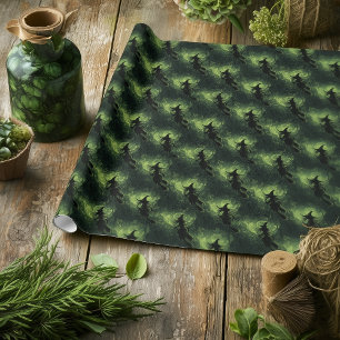 Papier Cadeau Wicked Witch Silhouette Motif