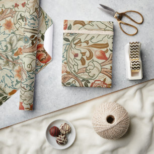 Papier Cadeau William Morris Acanthus Broderie Motif Floral