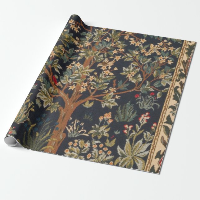 Papier Cadeau William Morris - Arbre De Vie Original (Déroulé)