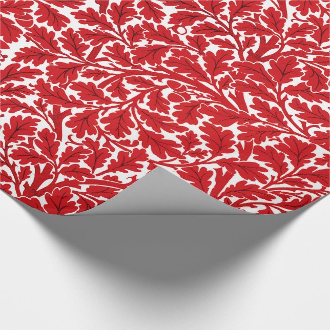 Papier Cadeau William Morris Feuilles de chêne, enveloppement bl (Coin)