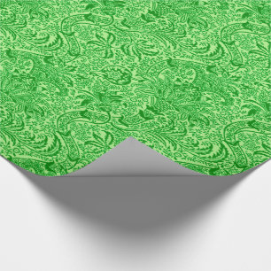 Papier Cadeau William Morris Indian, Lime et Kiwi Green