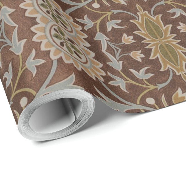 Papier Cadeau William Morris Papier d'enveloppement de tapis à f (Coin rond)
