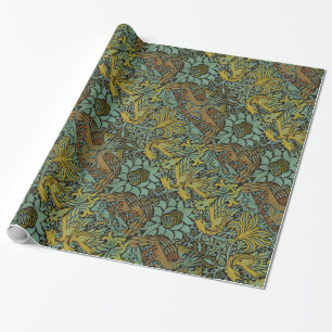 Papier Cadeau William Morris Peacock Dragon Fond d'écran