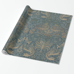 Papier Cadeau William Morris Peacock et Dragon GalleryHD