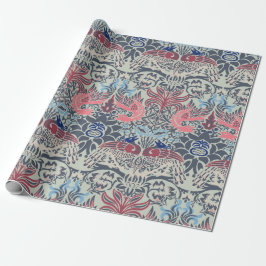 Papier Cadeau William Morris Peacock et le papier d'enveloppemen