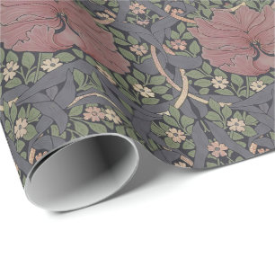 Papier Cadeau William Morris Pimpernel Motif Vintage Enveloppeme