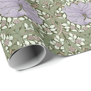 Papier Cadeau William Morris Pimpernel Motif Vintage Enveloppeme