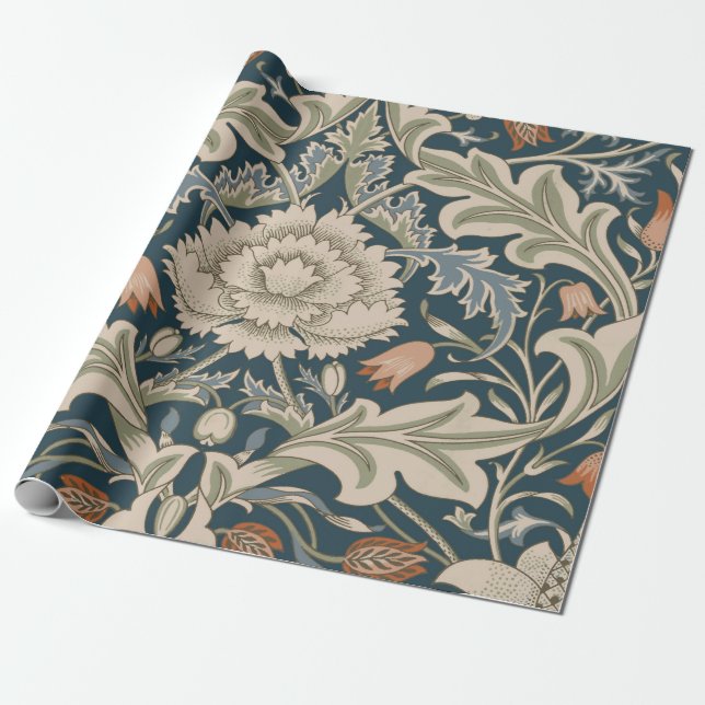 Papier Cadeau William Morris Severn Floral Garden Flower Classic (Déroulé)