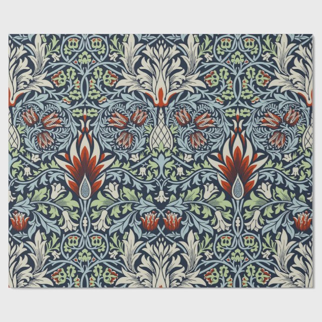 Papier Cadeau William Morris Snakeshead Floral Classique Botaniq (Plat)