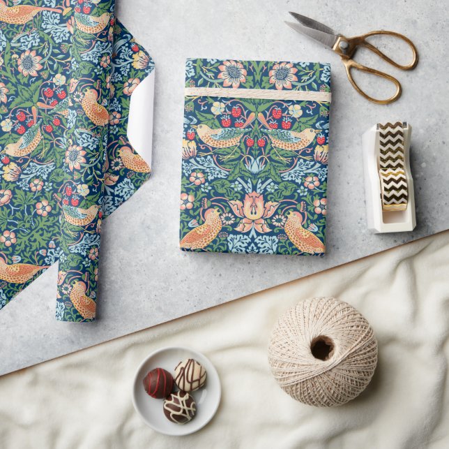 Papier Cadeau William Morris Strawberry Thief (Artisanat)