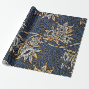 Papier Cadeau William Morris Tulip Willow Blue Motif