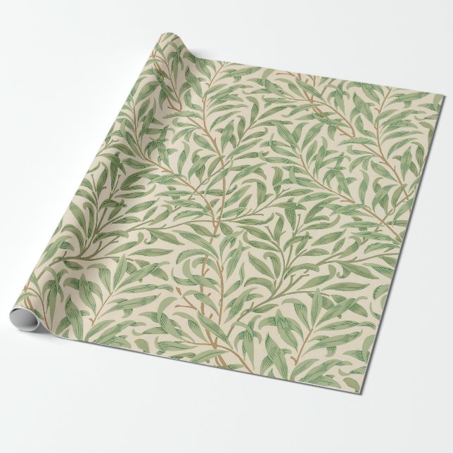 Papier Cadeau William Morris Willow Bough Garden Flower Classic (Déroulé)