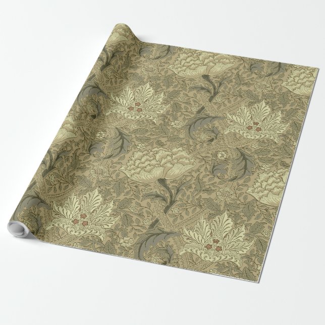 Papier Cadeau William Morris Windrush Motif de fond d'écran (Déroulé)