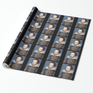 Papier Cadeau William Shakespeare Thème Papier à enveloppement