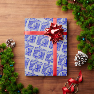 Papier Cadeau Windmill, Delft Look,