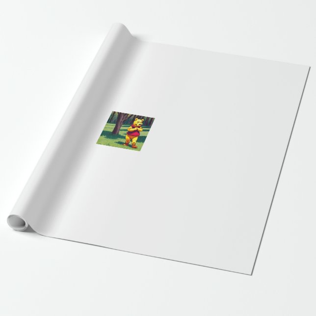 Papier Cadeau Winnie l'Ooh 3. (Déroulé)