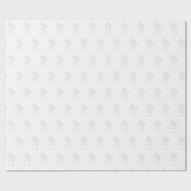 Papier Cadeau Winter Wonderland CHRISTMAS Gift Wrapper Paper (Plat)