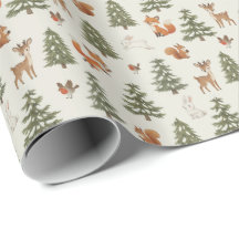 Winter Woodland Forest Animals Small Christmas