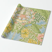 Wm Morris Myrtle Floral Art Nouveau Pastel