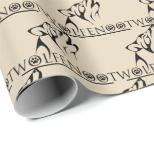 Papier Cadeau Wolfenoot - approvisionnements de partie de loup