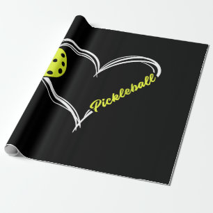 Papier Cadeau Womens Love Pickleball - mignon match de picklebal