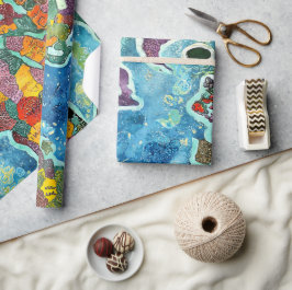 Papier Cadeau World Map