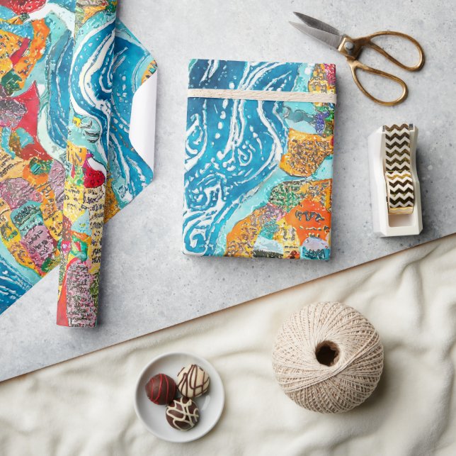 Papier Cadeau World Map  (Artisanat)