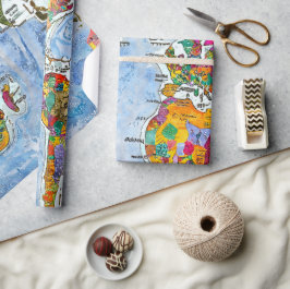 Papier Cadeau World Map
