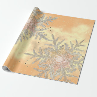 PAPIER CADEAU WRAPPING CADEAU WILSON BENTLEY SNOWFLAKES SUNSET